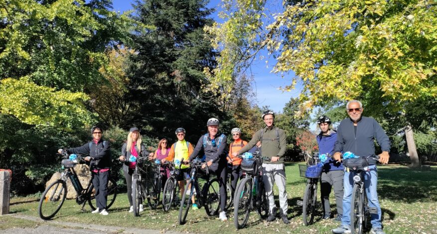 Partenza giro colli Montegrotto Terme in bici sui colli per la prevenzione dei tumori maschili